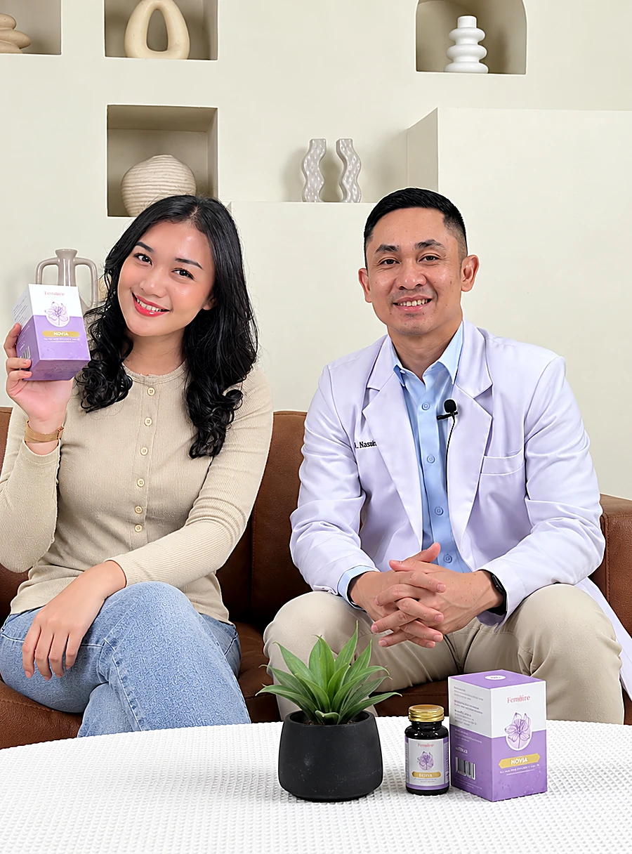 dr. Rizki Nasution bersama Yolan - NOVIA by Femoire